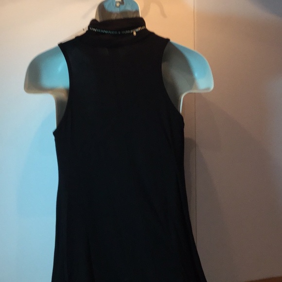 BLACK MOCK TURTLENECK TUNIC - Picture 4 of 4